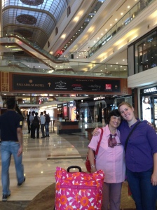 Wende and Rashna when we entered into the main mall gallery