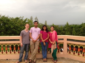 Group photo of Me, Paresh, Nandini, and Nirali